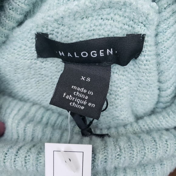 Halogen turtleneck‎ sweater in blue raindrop - Size XS - Picture 9 of 11